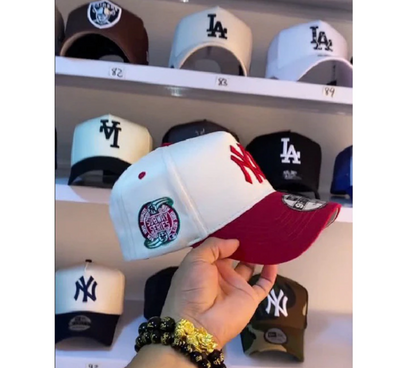 Unisex Denim Baseball Cap L/A N/Y Color Block – European Style Adjustable Hat M222