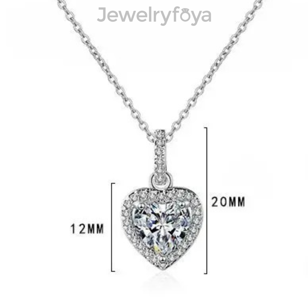 Moissanite Diamond Pendant Necklace 100% S925 Silver