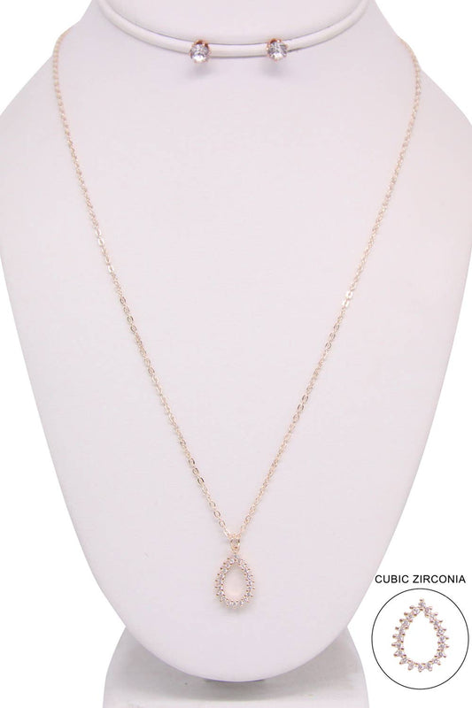TEAR DROP NECKLACE SET