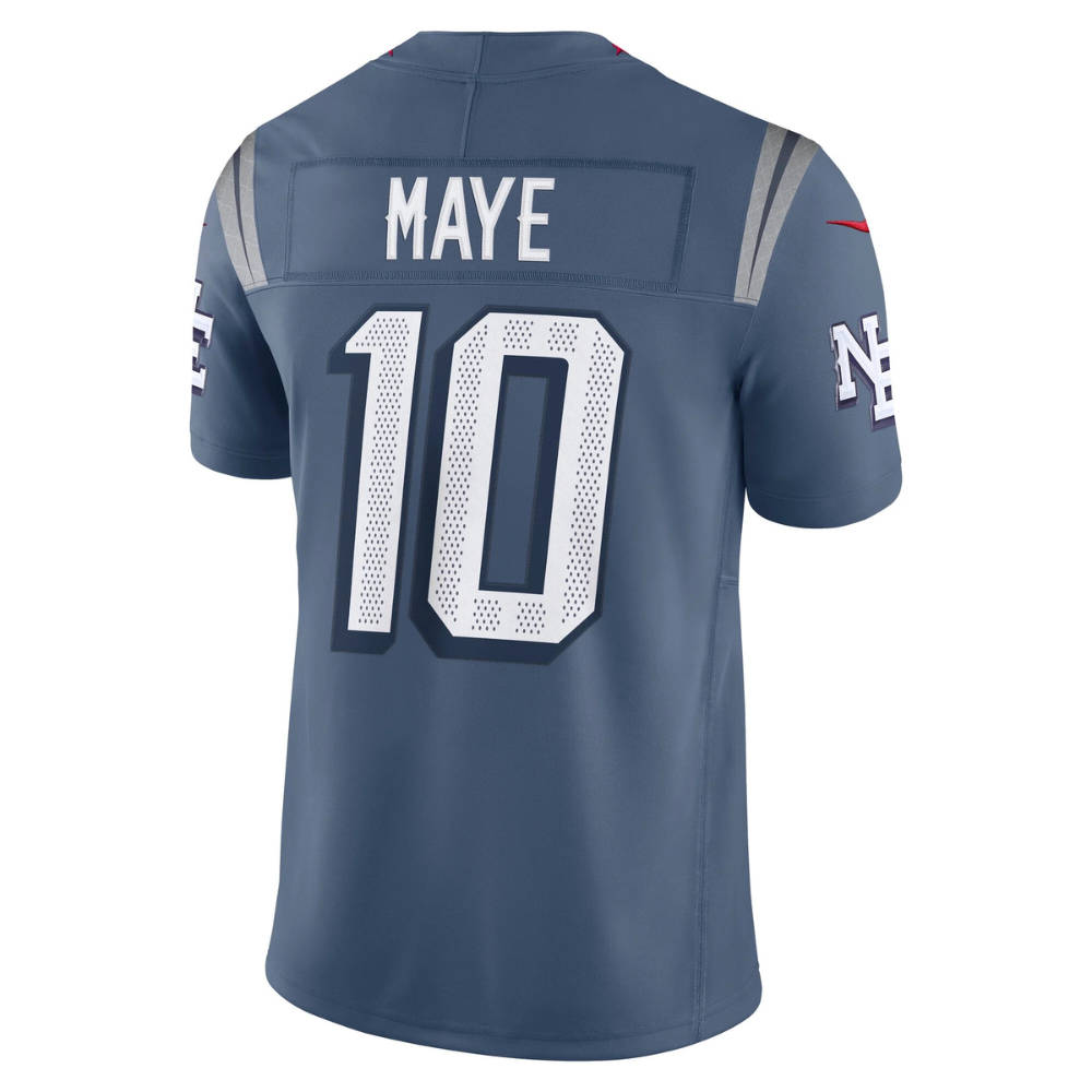 New England Drake Maye Storm Blue 2025 Rivalries Collection Limited Men’s Jersey