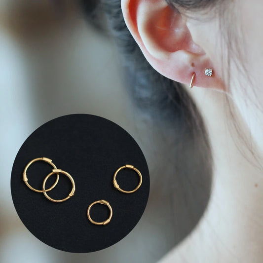 Gold Mini Earrings for Women