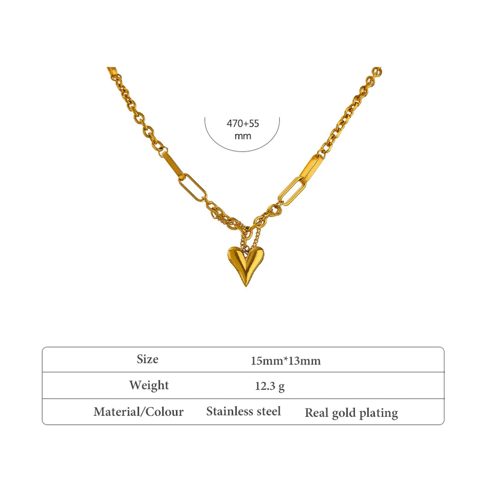 Necklace for Women High Quality Stainless Steel and Gold 18K