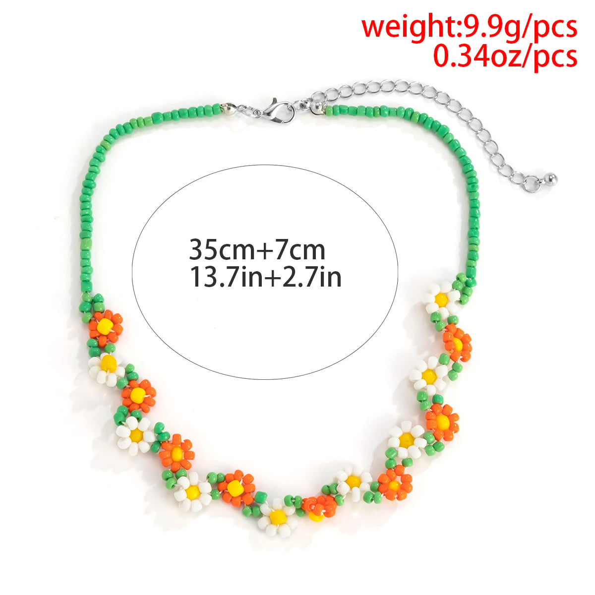 Necklace For Women Korean Fashion Small Flowers Accessories Jewelry