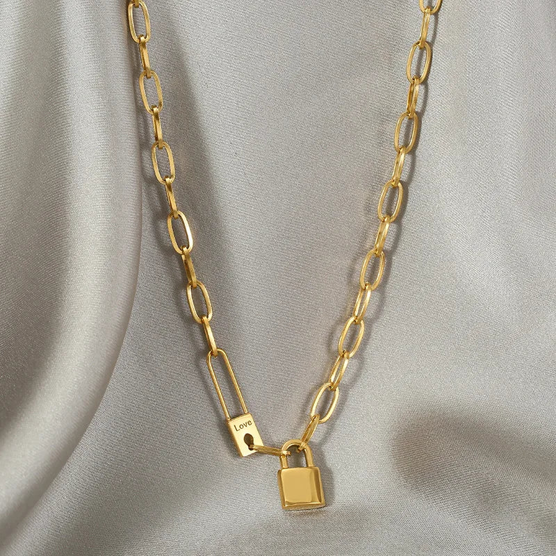 Pendant Thick Chain Necklace Female Fashion