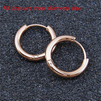 Earrings For Women Girls Black Gold Color Silver Color Round Geometry Earrings Jewelry