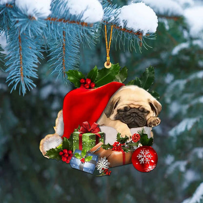 Christmas Pendant Sleeping Dog Christmas