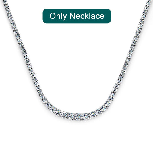 Moissanite Necklace for Woman Wedding Jewely with Certificate 925