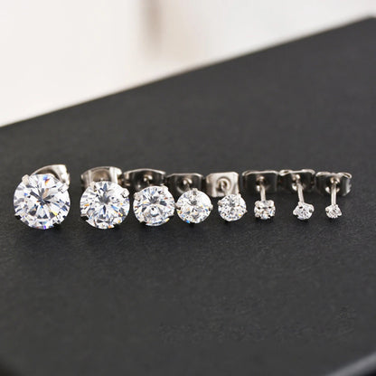 Earrings For Women CZ Zircon Ear Piercing Surgical Steel Ear Jewelry for Men Boys Women Girls