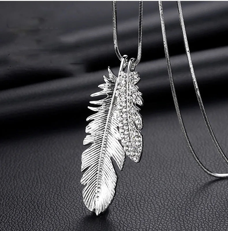 Women Pendant Necklaces Hollow Leaves Flower