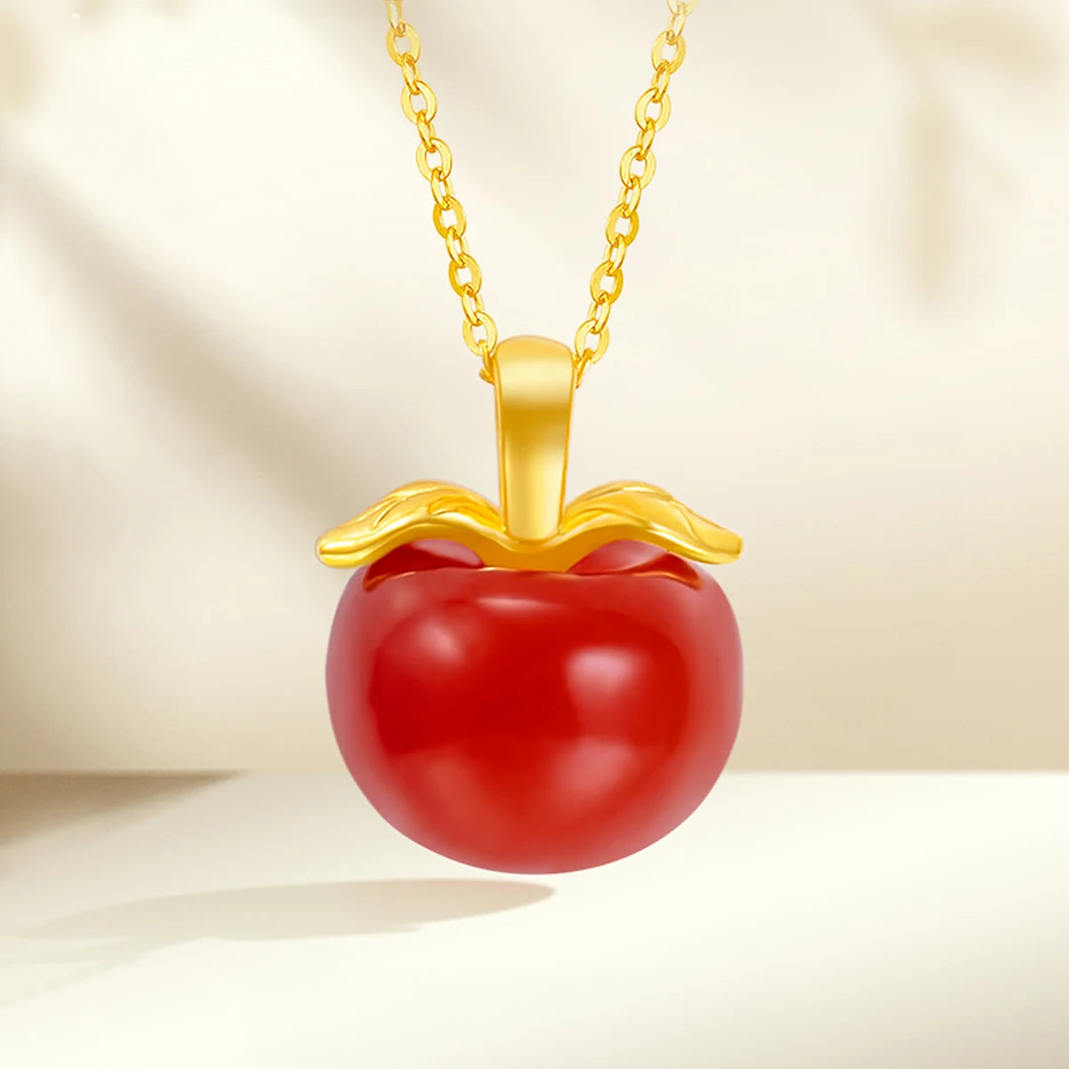 Gold 18k 100% Real Necklace For Women Heart