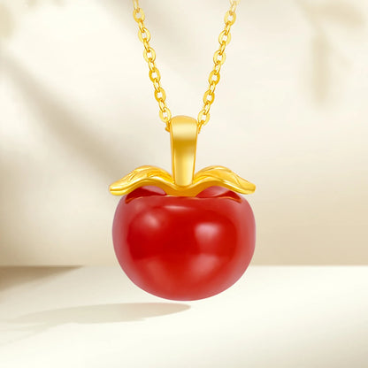 Gold 18k 100% Real Necklace For Women Heart
