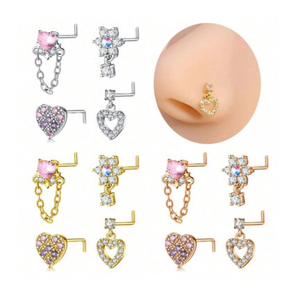 4pcs 20G Stainless Steel Jewelry For Women And Girls
