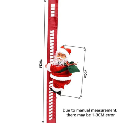 Electric Climbing Ladder Music Santa Claus Doll Toys