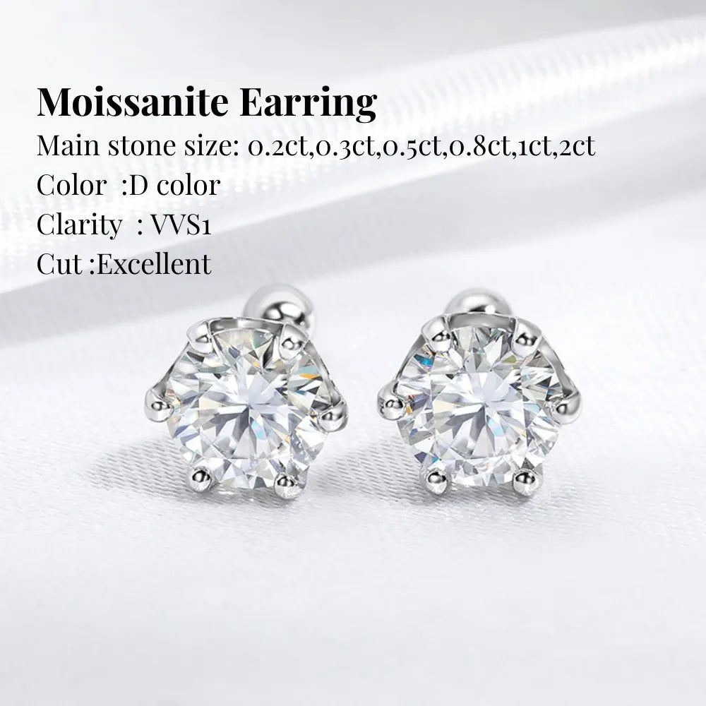 Moissanite Earrings For Women