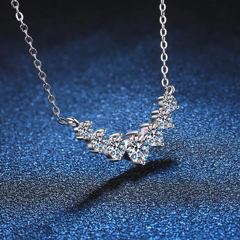 Moissanite Necklace for Woman Wedding