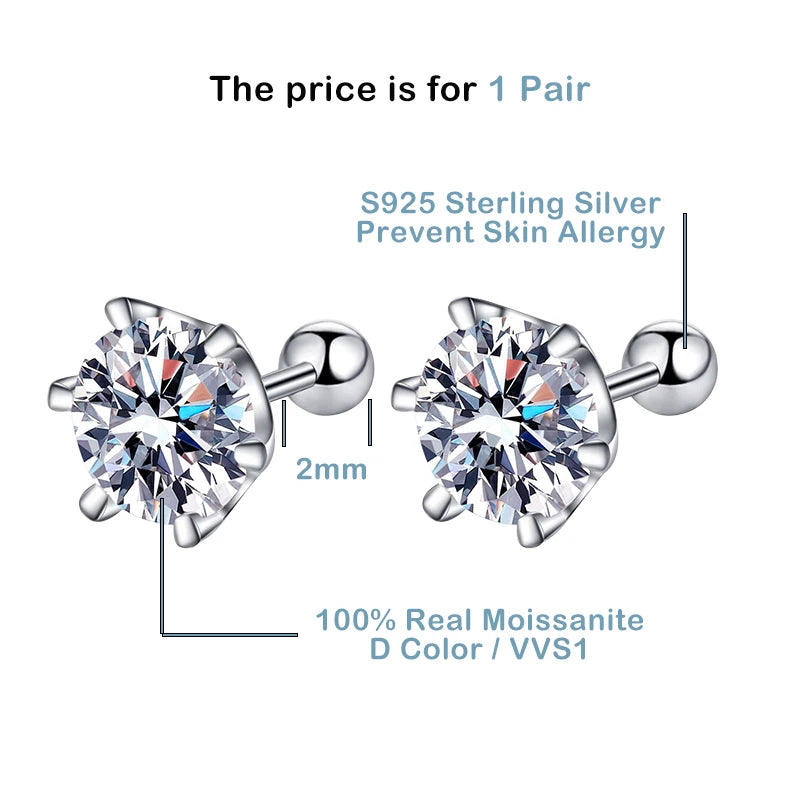 Moissanite Earrings For Women