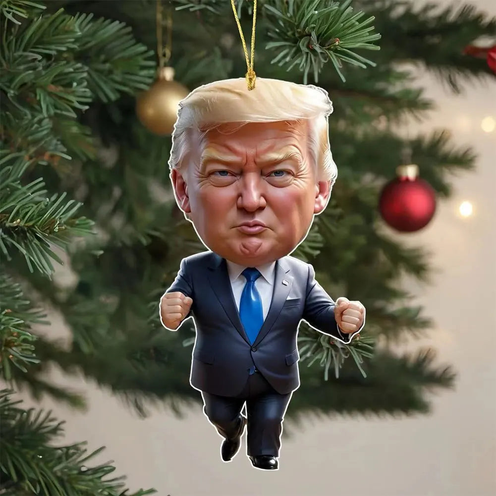 Donald Trump Christmas Ornament 2D Acrylic Set 6/7Pcs