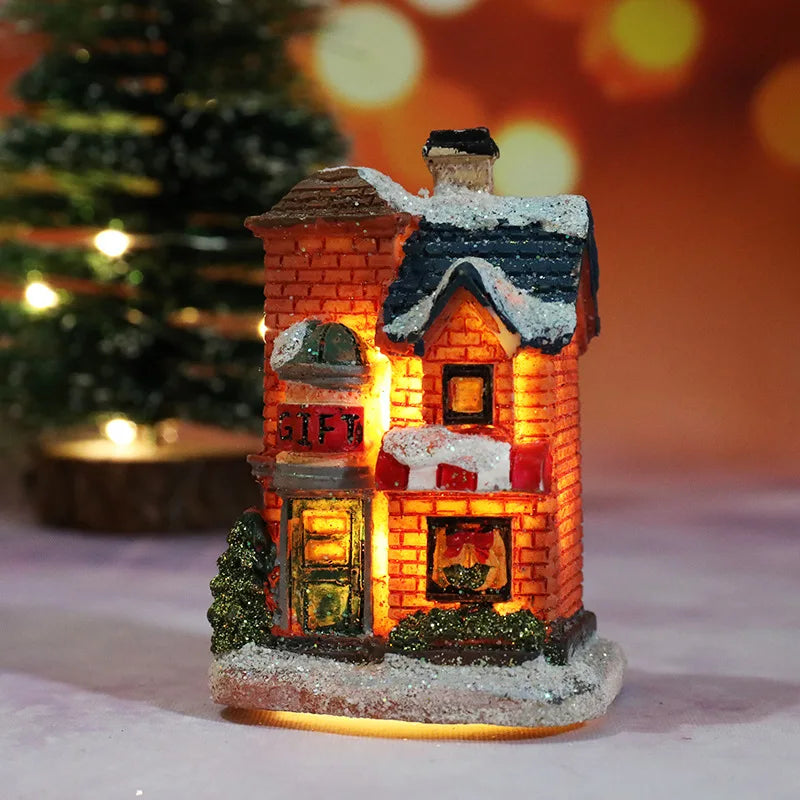 Christmas House Light Decorations For Home Ornaments Kids Xmas Gift New Year 2022 Navidad Decor Bedroom Night Light With Battery