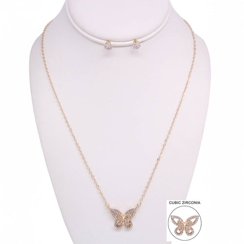 BUTTERFLY PENDANT NECKLACE