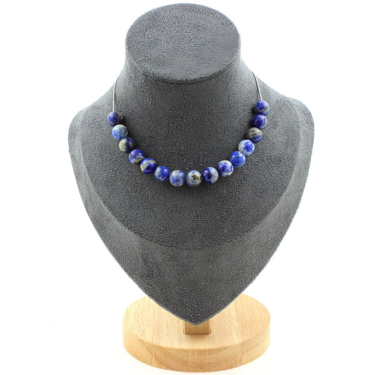 Lapis Lazuli from Pakistan quality 5A 8mm 15 beads necklace