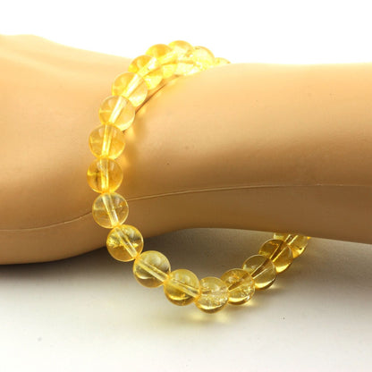 Citrine Bracelet 8 mm Beads.