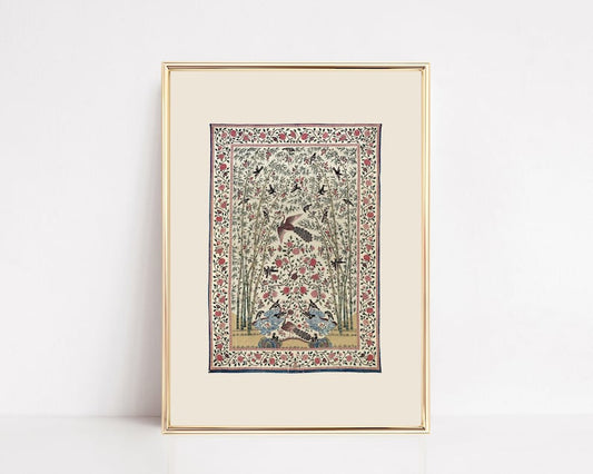 Textile Tapestry Wall Art – Light Academia Vintage Printable Decor for Cozy Room