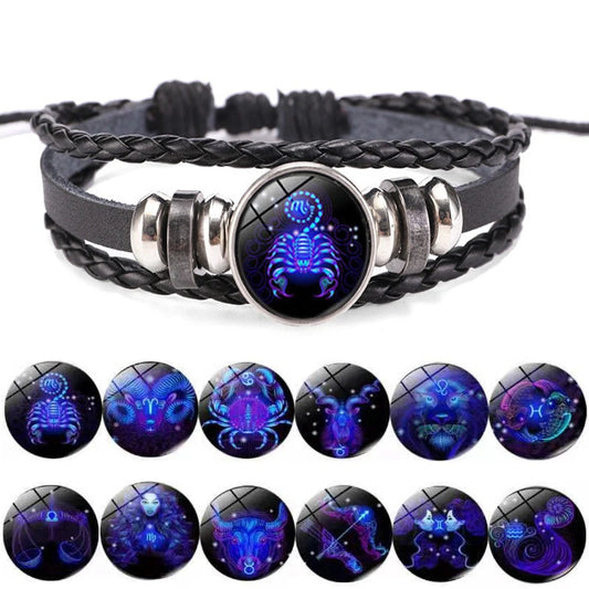 Zodiac Charm Luminous Bracelet