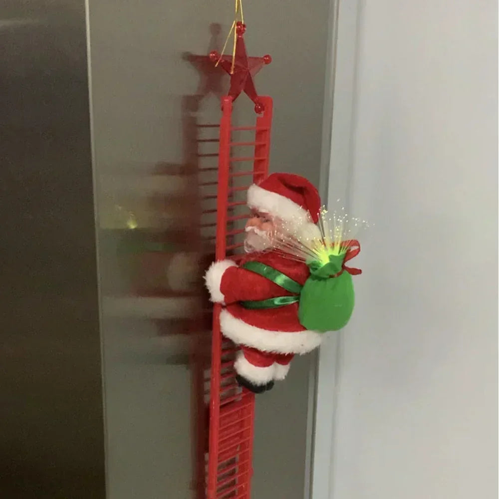 Jolly Santa Climber Ladder Decor