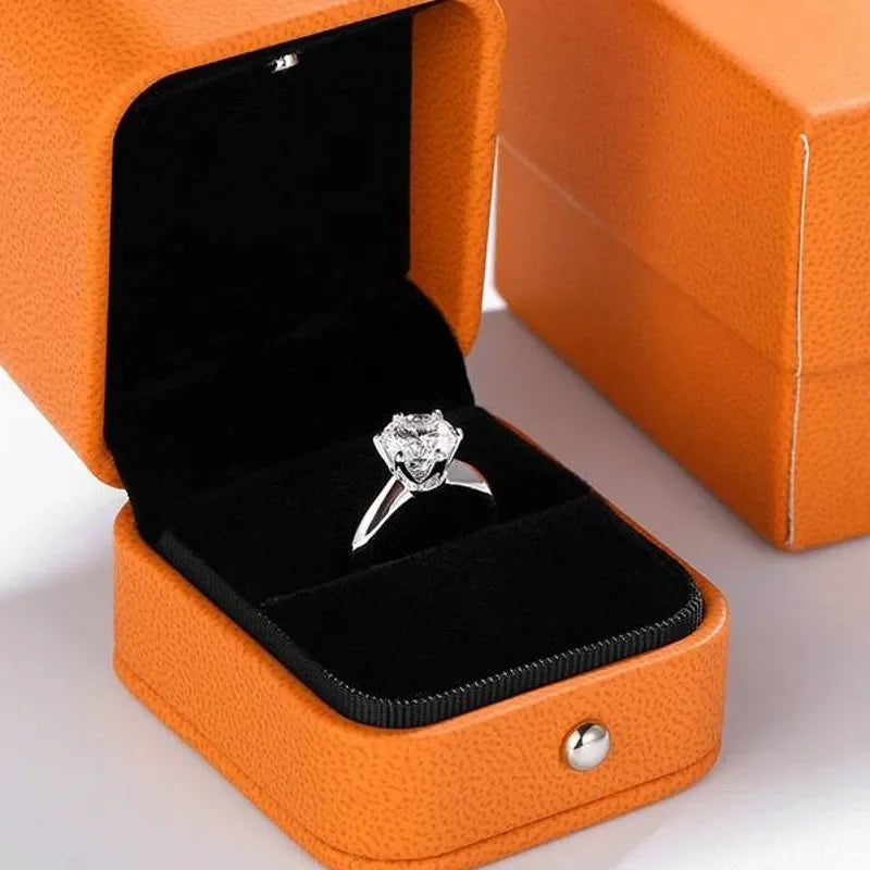 Elegant Sterling Silver Solitaire Ring