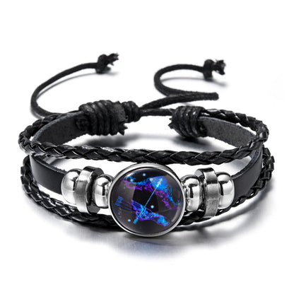 Zodiac Charm Luminous Bracelet