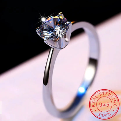 Classic Moissanite Engagement Ring