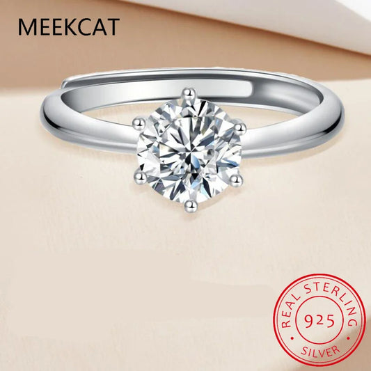 Classic Moissanite Engagement Ring