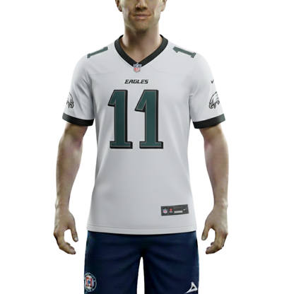 Philadelphia Brown 11 Football Player Game Jersey for Men Women Youth