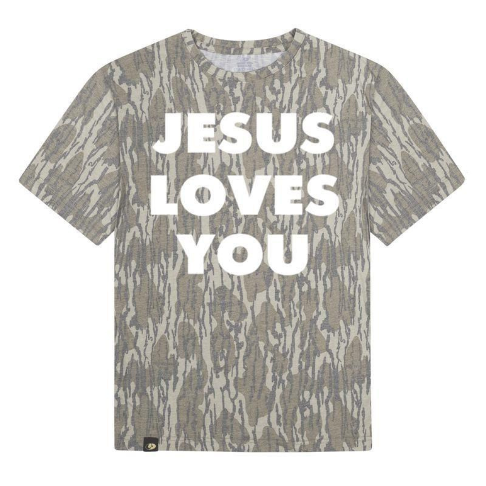Jesus Love You Camo T-Shirt Ultra Soft Bottomland Outdoor Tee Breathable Everyday Comfort Shirt