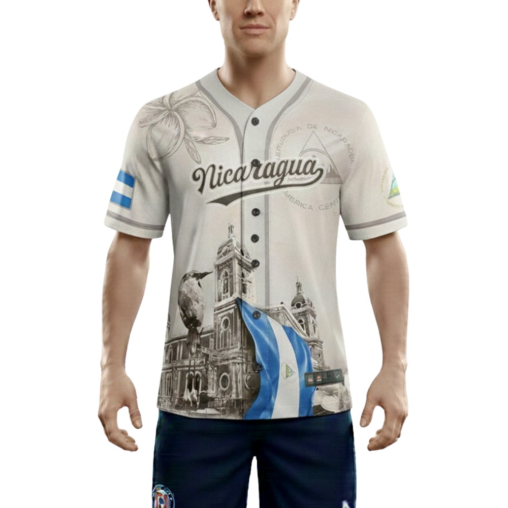 Personalized Nicaragua Baseball Jersey Custom Name Men’s Nicaragua Shirt Gift for Fans