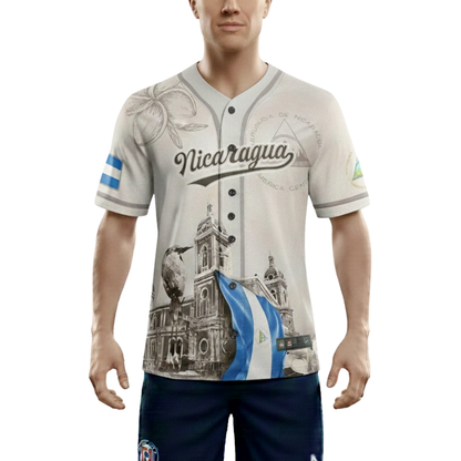 Personalized Nicaragua Baseball Jersey Custom Name Men’s Nicaragua Shirt Gift for Fans