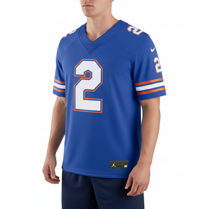 Royal Florida Football Jersey DJ Lagway NIL Game Style Gators Inspired Shirt for Men Women Youth