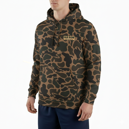 Old Row Outdoors Duck Camo Hoodie Unisex Pullover Fleece Streetwear for Men Women