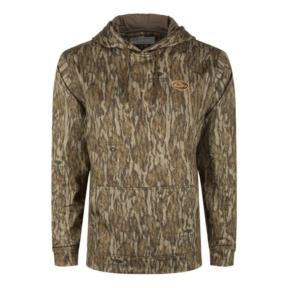 Drake Waterfowl MST Camo Hoodie Men’s Lightweight Performance Hunting Sweatshirt for Outdoor and Casual Wear