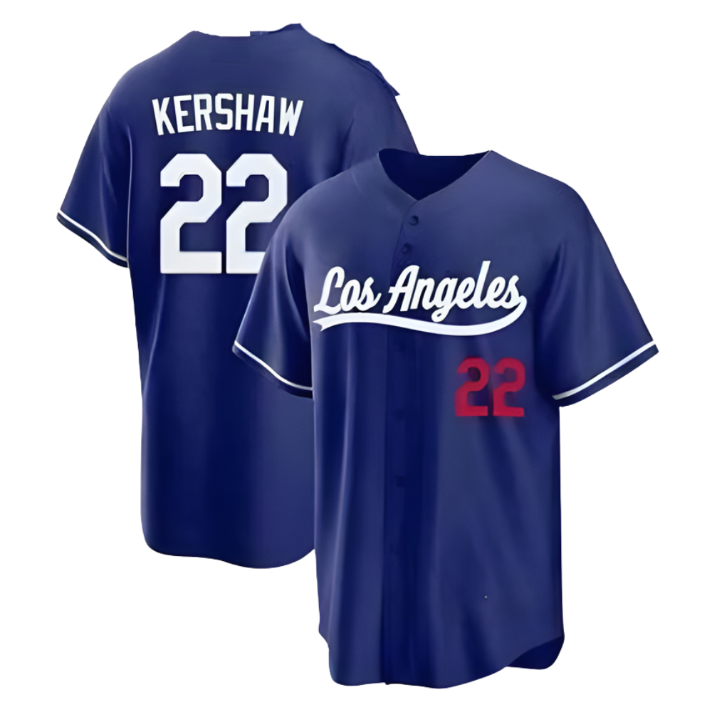 Los Angeles Baseball Jersey 22 Kershaw Custom Player Style Shirt Gift for Men and Women